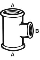 Cornat Galva T-Stuk Vvv 1&apos;&apos;X1/2X1&apos;&apos; (130) - VFB130112 - thumbnail