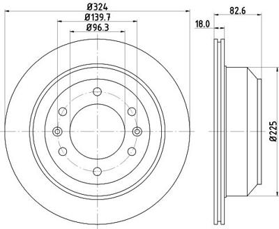 Remschijf 55039 8DD355116491