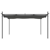 Pergola met uitschuifbaar dak 395x292x230 antracietkleurig - thumbnail