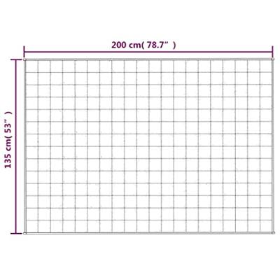 VidaXL Verzwaringsdeken 135x200 cm 6 kg stof grijs VidaXL Verzwaringsdeken 135x200 cm 6 kg stof grijs