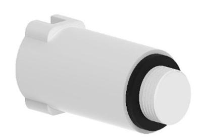 Kirchhoff Kunststof bouwplug, wit, 1/2", drukloos - 989132055