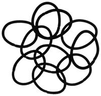 HEMA 10-pak Elastiekjes (zwart) - thumbnail