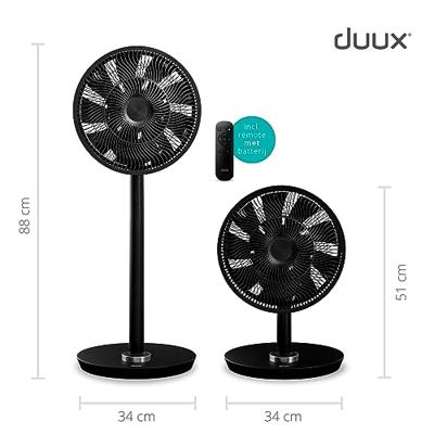 Duux DXCF10 Whisper Flex Smart Fan Statiefventilator Zwart