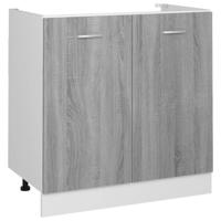 Gootsteenkast Lyon 80x46x81,5cm bewerkt hout grijs sonoma eiken - thumbnail