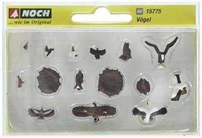 NOCH 15775 H0 Set vogels figuren Geverfd