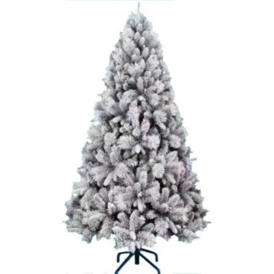 Kerstboom Home ESPRIT Groen PVC Metaal Besneeuwd 132 x 132 x 210 cm