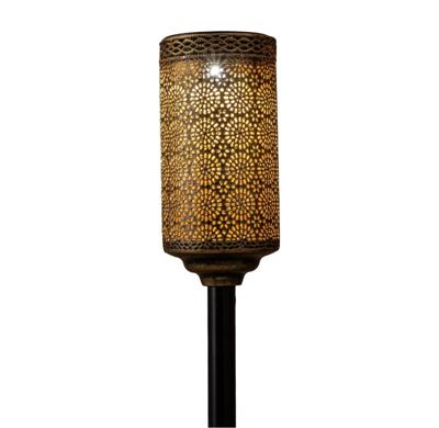 Anna's Collection Solar fakkel metaal 9 x 9 x 60 cm antiek goud