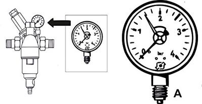 Cornat Manometer 1/4 Onderaansl. (Rspdm1) - DMMU14 Cornat Manometer 1/4 Onderaansl. (Rspdm1) - DMMU14
