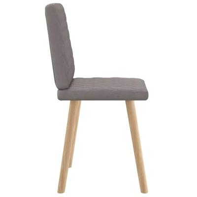 Eetkamerstoelen draaibaar 2 st stof taupe