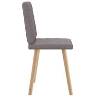 Eetkamerstoelen draaibaar 2 st stof taupe - thumbnail