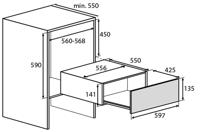 Atag WD8112D Warmhoudlade Zwart - thumbnail