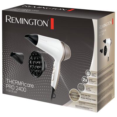 Remington D5720 Ionische haardroger Thermacare Pro 2400W - Keramisch rooster - Motor met lange levensduur - Stil