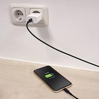 ACT USB-C naar Lightning kabel 1 meter zwart - thumbnail