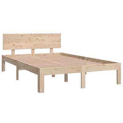 Bedframe massief hout 120x190 cm 4FT Small Double Bedframe massief hout 120x190 cm 4FT Small Double