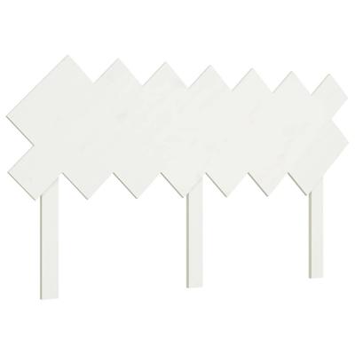 Hoofdbord 141x3x80,5 cm massief grenenhout wit Hoofdbord 141x3x80,5 cm massief grenenhout wit