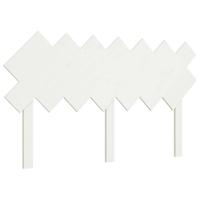 Hoofdbord 141x3x80,5 cm massief grenenhout wit - thumbnail