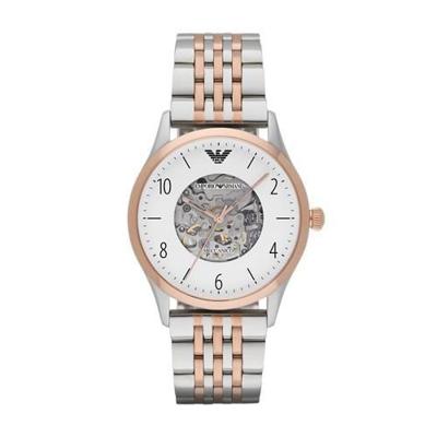 Emporio Armani Heren AR1921 zilveren roestvrijstalen automatisch horloge