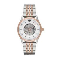 Emporio Armani Heren AR1921 zilveren roestvrijstalen automatisch horloge - thumbnail