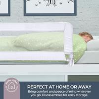 DREAMBABY Extra groot bedhek PHoeNIX - Opvouwbaar en draagbaar - L 110 x W 45,5 cm - Wit - thumbnail