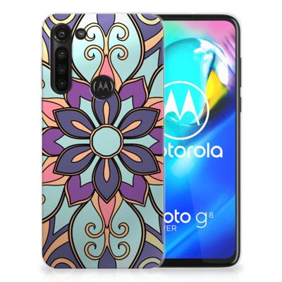 Motorola Moto G8 Power | TPU Case | Purple Flower