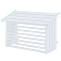 Airco Ombouw Wit Hout - thumbnail