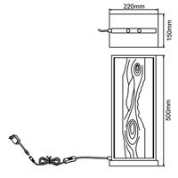 Brilliant Led tafellampChaumont met hout - G94541/76 - thumbnail