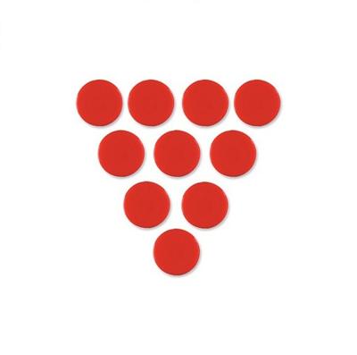 Nobo magneten, 38 mm, rood, blister van 4 stuks