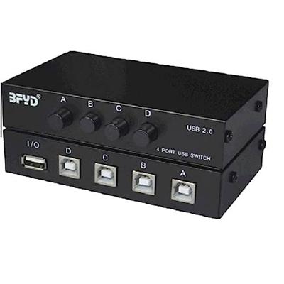 Renkforce 4 poorten USB 2.0-schakelaar Zwart Renkforce 4 poorten USB 2.0-schakelaar Zwart