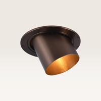 Inbouwspot Gavira bronzo scuro l - Diameter 92mm - GU10-fitting - IP20 voor binnen - Brons - Met doorlusbedrading - thumbnail
