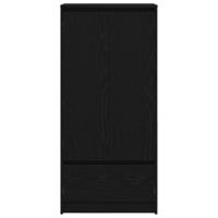 Kast met lade 55,5x34x119,5 cm spaanplaat zwart eikenkleurig - thumbnail