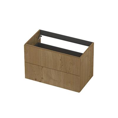 INK - Onderkast 2L Fineer Gefreesd Tbv Greep - 800x450x520 Mm - Natur