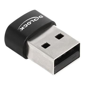 Delock USB 2.0 Adapter [1x USB-A 2.0 stekker - 1x USB-C bus] 60002