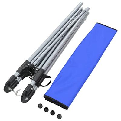 VidaXL Hangmat met inklapbare standaard blauw
