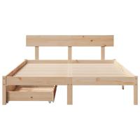 Bedframe zonder matras massief grenenhout 120x200 cm - thumbnail