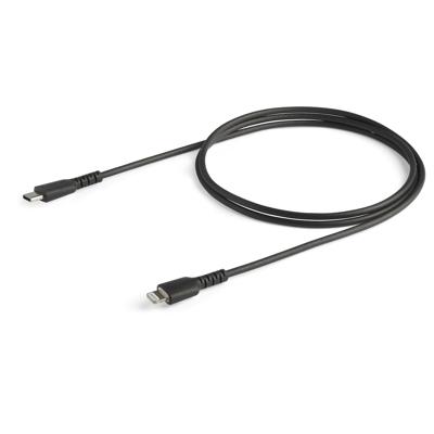 StarTech.com Premium USB-C naar Lightning Kabel 1m Zwart - USB Type C naar Lightning Charge & Sync Oplaadkabel met Aramide Vezels - Apple MFi Gecertificeerd - iPad Air iPhone 12 (RUSBCLTMM1MB)