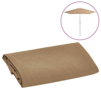 VidaXL Vervangingsdoek voor parasol 300 cm taupe VidaXL Vervangingsdoek voor parasol 300 cm taupe
