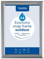 Europel clicklijst Economy, waterdicht, lijst 25 mm, ft A4, zilver - thumbnail