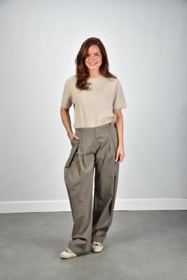 IRO broek Sauge 26SWM23SAUGE brown terra IRO broek Sauge 26SWM23SAUGE brown terra