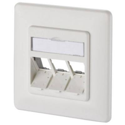 Metz Connect 130B20D31002KE Netwerkdoos Inbouw (in muur) Inzet met centraalstuk en frame Zonder connectoren 3 poorten Zuiver wit (RAL 9010) Metz Connect 130B20D31002KE Netwerkdoos Inbouw (in muur) Inzet met centraalstuk en frame Zonder connectoren 3 poorten Zuiver wit (RAL 9010)