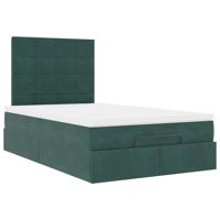 Ottoman bed met matrassen en LED's 120x190cm fluweel - thumbnail
