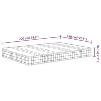 Binnenveringmatras middelhard 140x200 cm - thumbnail