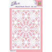 Nellie's Choice • stencil a6 size christmas snowflakes-2 - thumbnail
