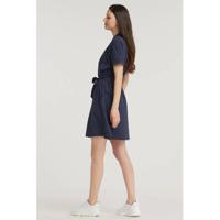 ESPRIT Women Casual A-lijn jurk met biologisch katoen blauw - thumbnail