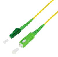 LogiLink FPSLS10 Glasvezel Optische vezel Aansluitkabel 10 m Geel [1x SC APC-stekker - 1x LC APC-stekker] 9/125 µ Singlemode - thumbnail