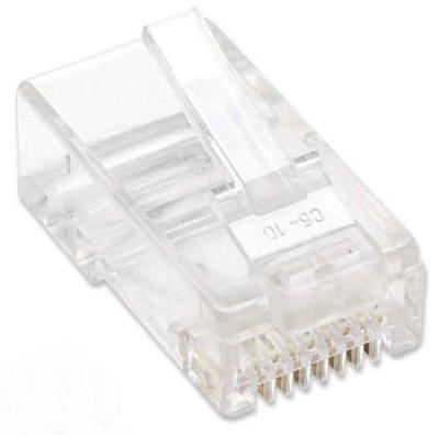 Intellinet Intellinet verpakking van 100 stuks Cat5e modulaire RJ45-stekker UTP 2-voudige klem voor gevlochten draad 100 stekkers per pot 790055 Krimpcontact Intellinet Intellinet verpakking van 100 stuks Cat5e modulaire RJ45-stekker UTP 2-voudige klem voor gevlochten draad 100 stekkers per pot 790055 Krimpcontact
