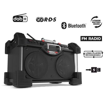 Perfectpro RH4 Rockhart 230V DAB+ / FM / Bluetooth / USB (oplader) Perfectpro RH4 Rockhart 230V DAB+ / FM / Bluetooth / USB (oplader)