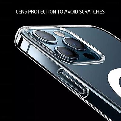 Lunso - Acryl Magsafe Softcase hoes - iPhone 12 Pro Max - Transparant Lunso - Acryl Magsafe Softcase hoes - iPhone 12 Pro Max - Transparant