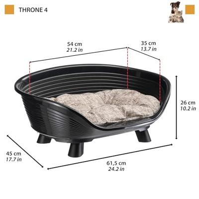Mand - FERPLAST - THRONE 4 - Met relaxkussen - Zwart