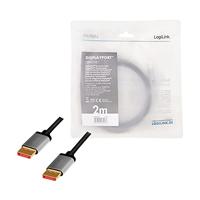 LogiLink CDA0105 DisplayPort kabel 2 m Zwart, Grijs - thumbnail