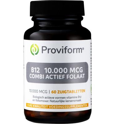 Proviform Vitamine B12 10.000mcg combi actief folaat 60 Zuigtabletten